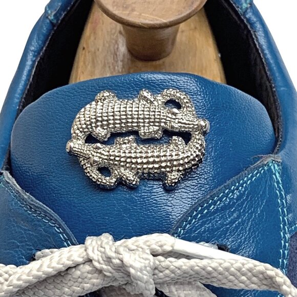 Belvedere‎ Toro Genuine Crocodile Calfskin Suede/Leather Handmade Sneakers main image 10